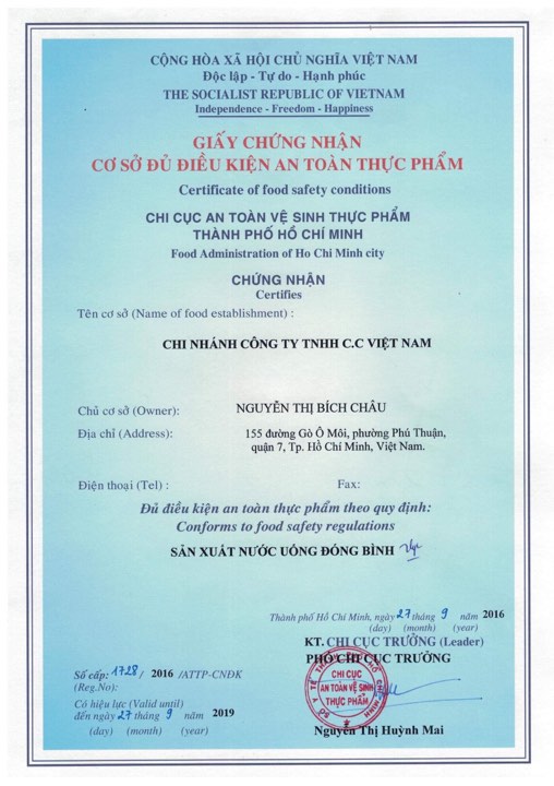 an toàn thực phẩm
